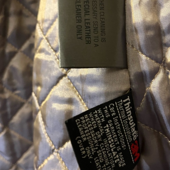 Thinsulate Black Leather Trench Coat - Picture 7 of 12